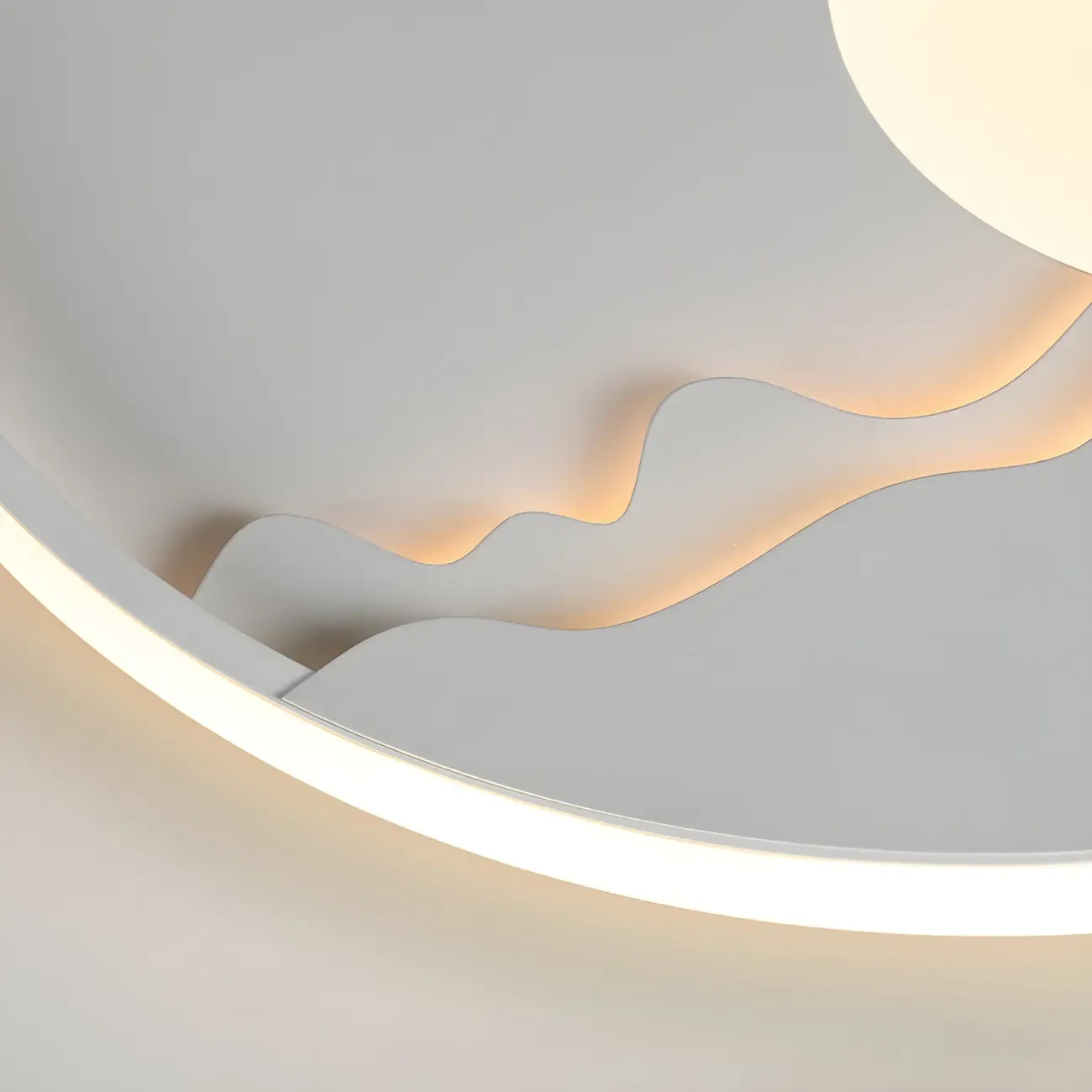 Modern Geometric Metal Wall Light with LED Illumination Image - 13