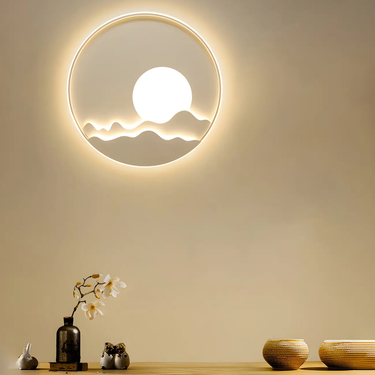 Modern Geometric Metal Wall Light with LED Illumination Image - 16 | homeyfad