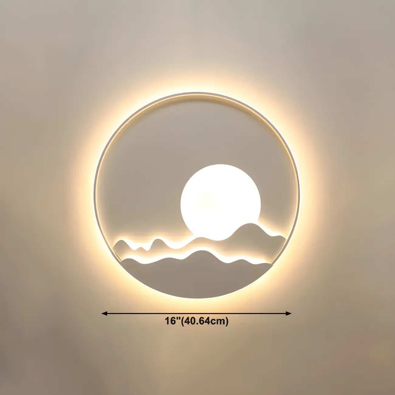 Modern Geometric Metal Wall Light with LED Illumination Image - 18