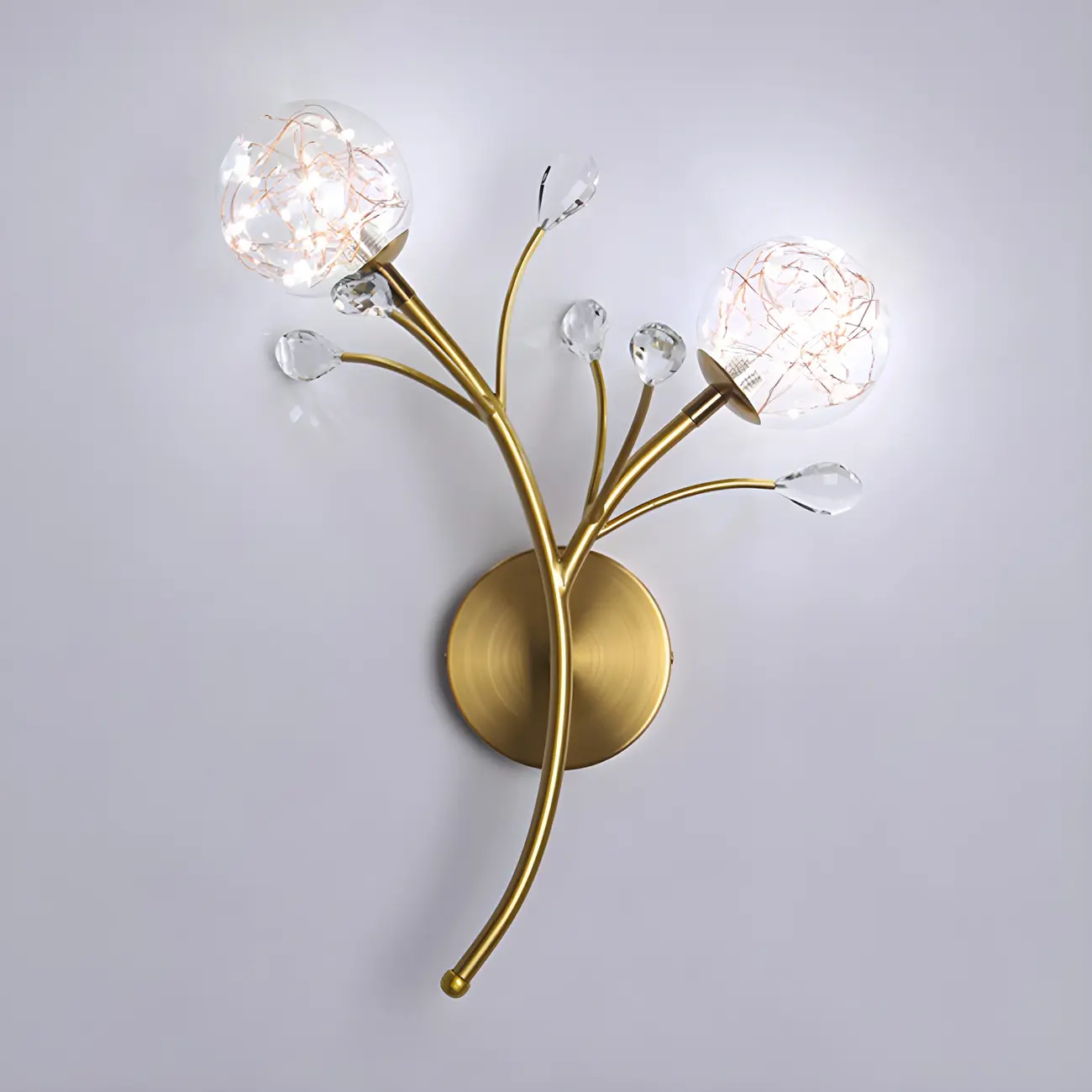 Modern Ball Shape Glass Wall Light for Living Room Image - 17 | homeyfad