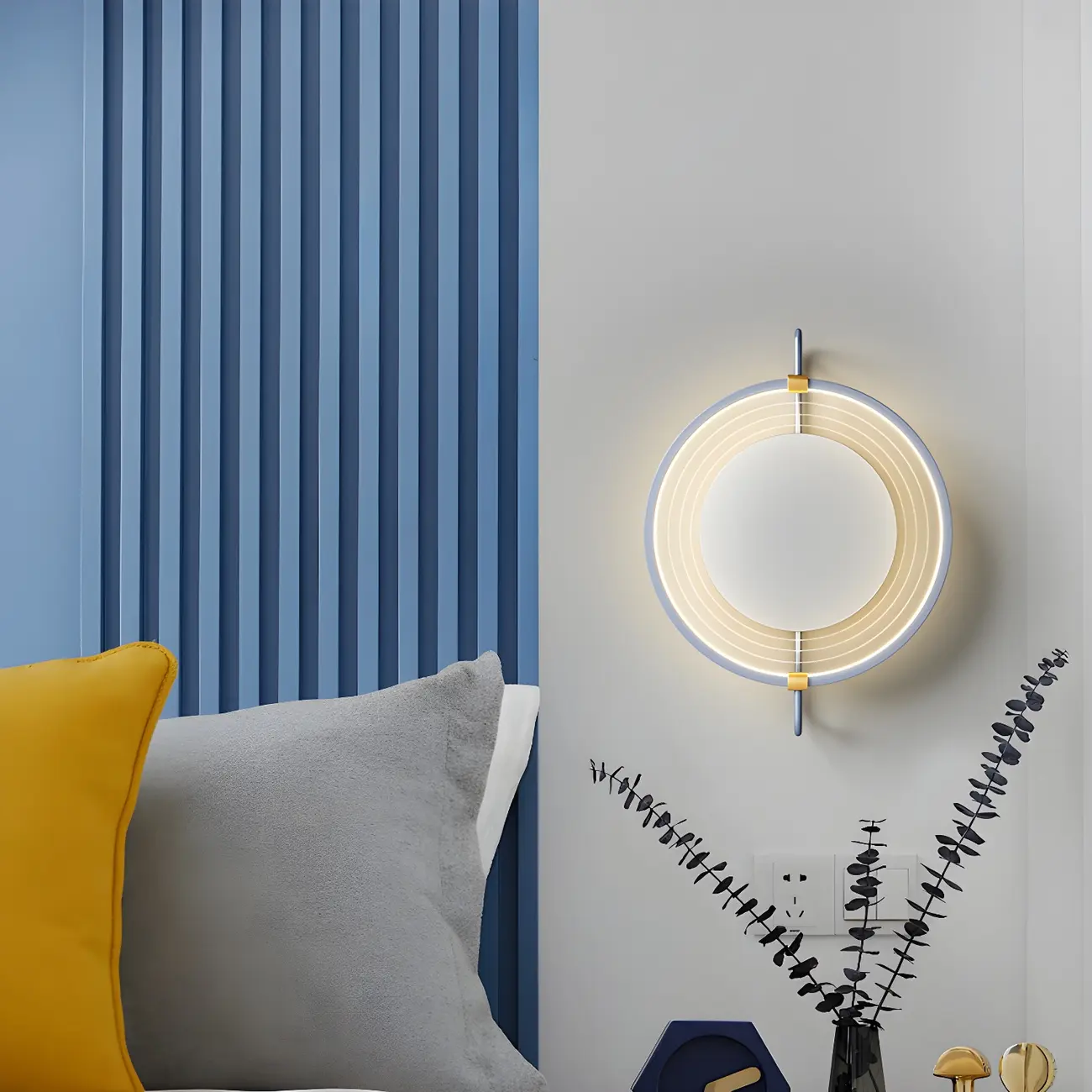 Modern LED Wall Light with Mirror for Bedroom Image - 1 | homeyfad