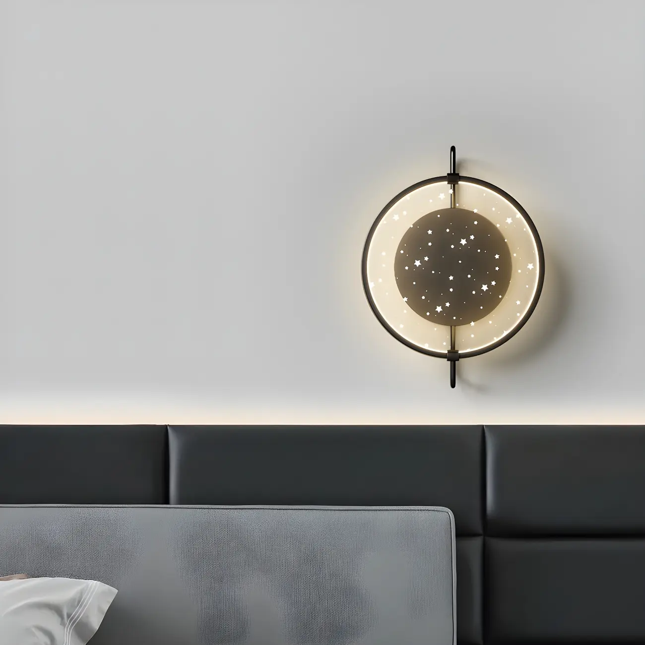 Modern LED Wall Light with Mirror for Bedroom Image - 5 | homeyfad