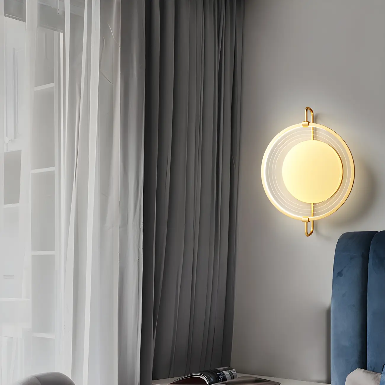 Modern LED Wall Light with Mirror for Bedroom Image - 26 | homeyfad