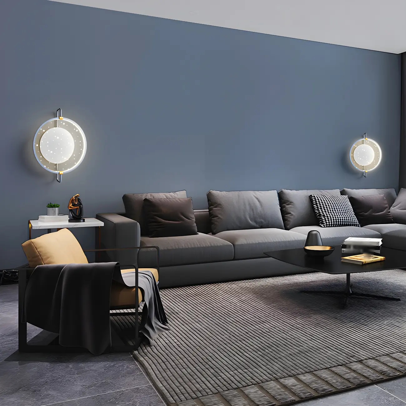 Modern LED Wall Light with Mirror for Bedroom Image - 27 | homeyfad