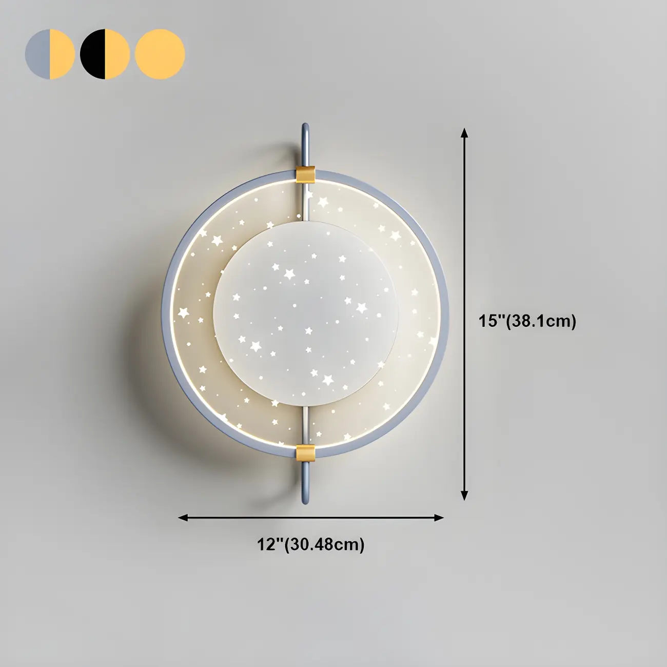 Modern LED Wall Light with Mirror for Bedroom #size | homeyfad