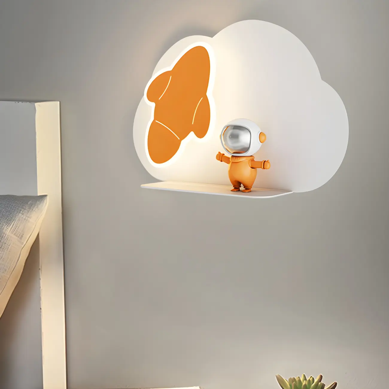 Kids Modern Cloud Shape Metal Wall Light Fixture Image - 7 | homeyfad