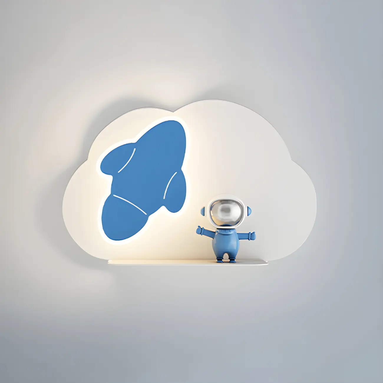 Kids Modern Cloud Shape Metal Wall Light Fixture Image - 13 | homeyfad