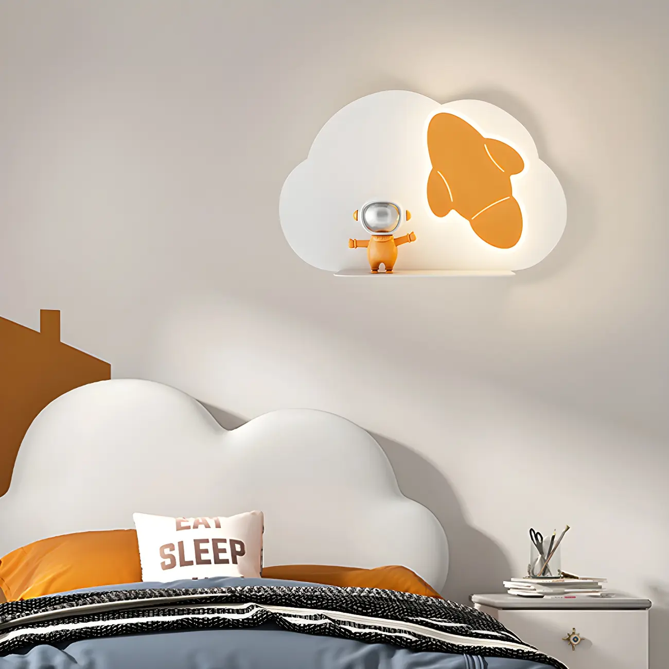Kids Modern Cloud Shape Metal Wall Light Fixture Image - 19 | homeyfad
