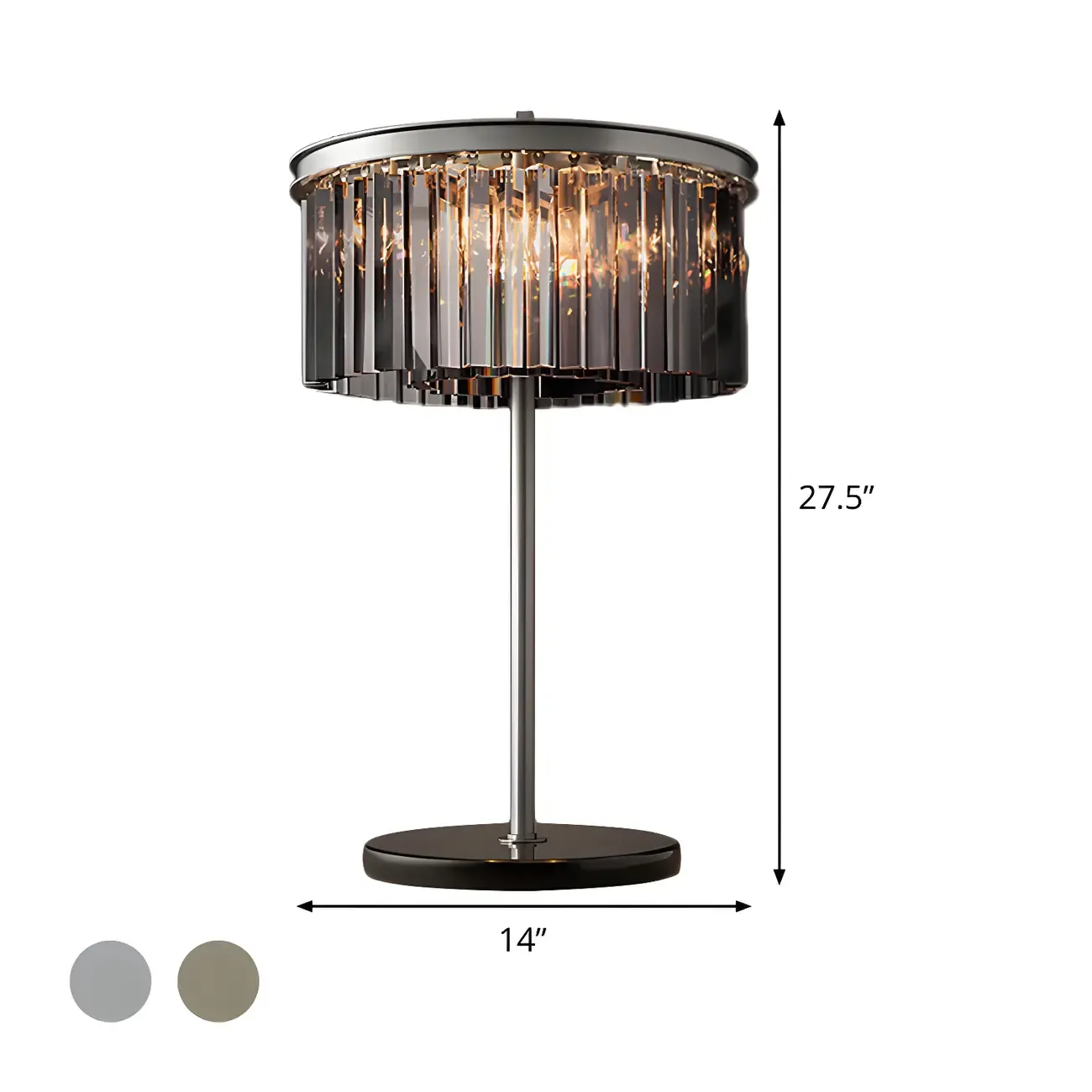 Modern Crystal LED Table Lamp for Living Room Image - 5