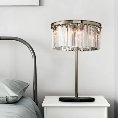 Modern Crystal LED Table Lamp for Living Room Image - 3