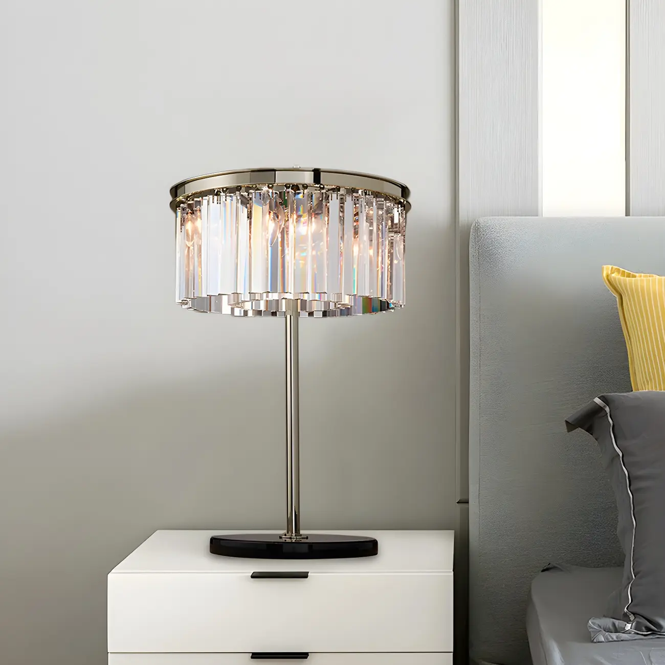 Modern Crystal LED Table Lamp for Living Room Image - 4 | homeyfad