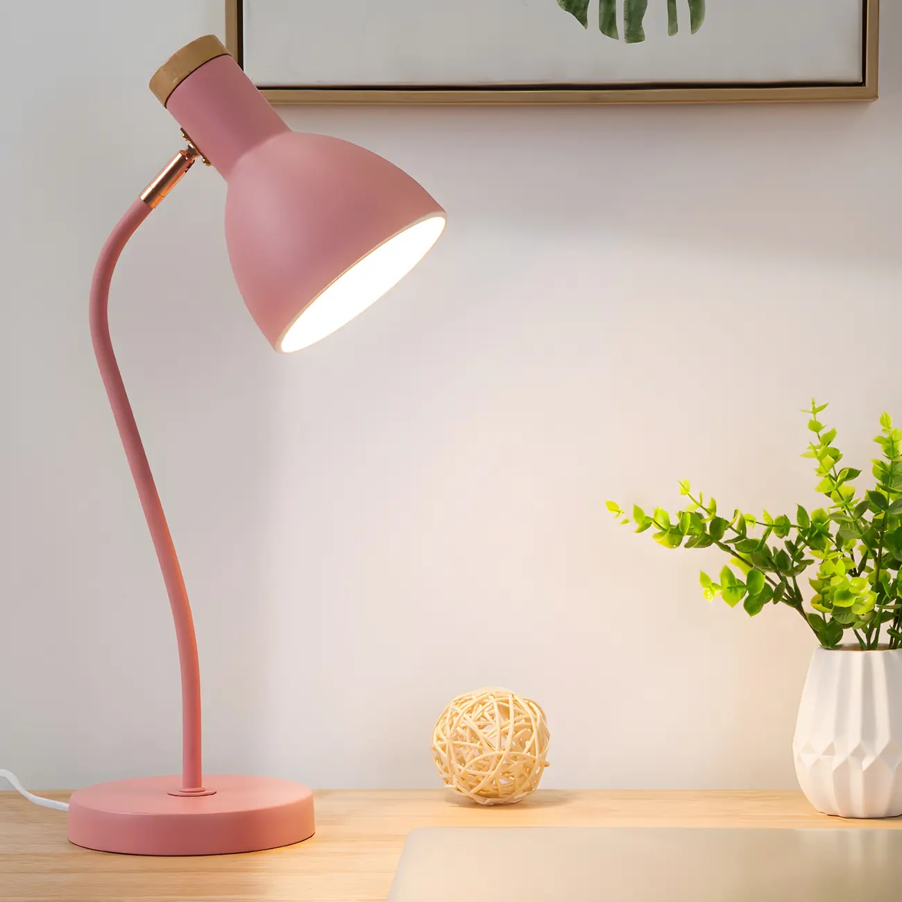 Metal Cone Kids Lamp Task LED for Study Room | homeyfad