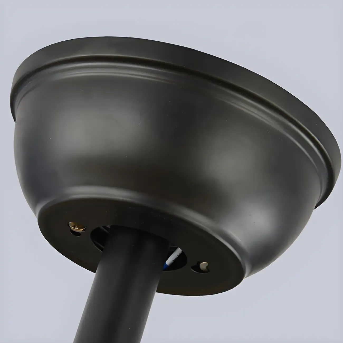 Industrial Black Indoor Ceiling Fan with Light for Living Room