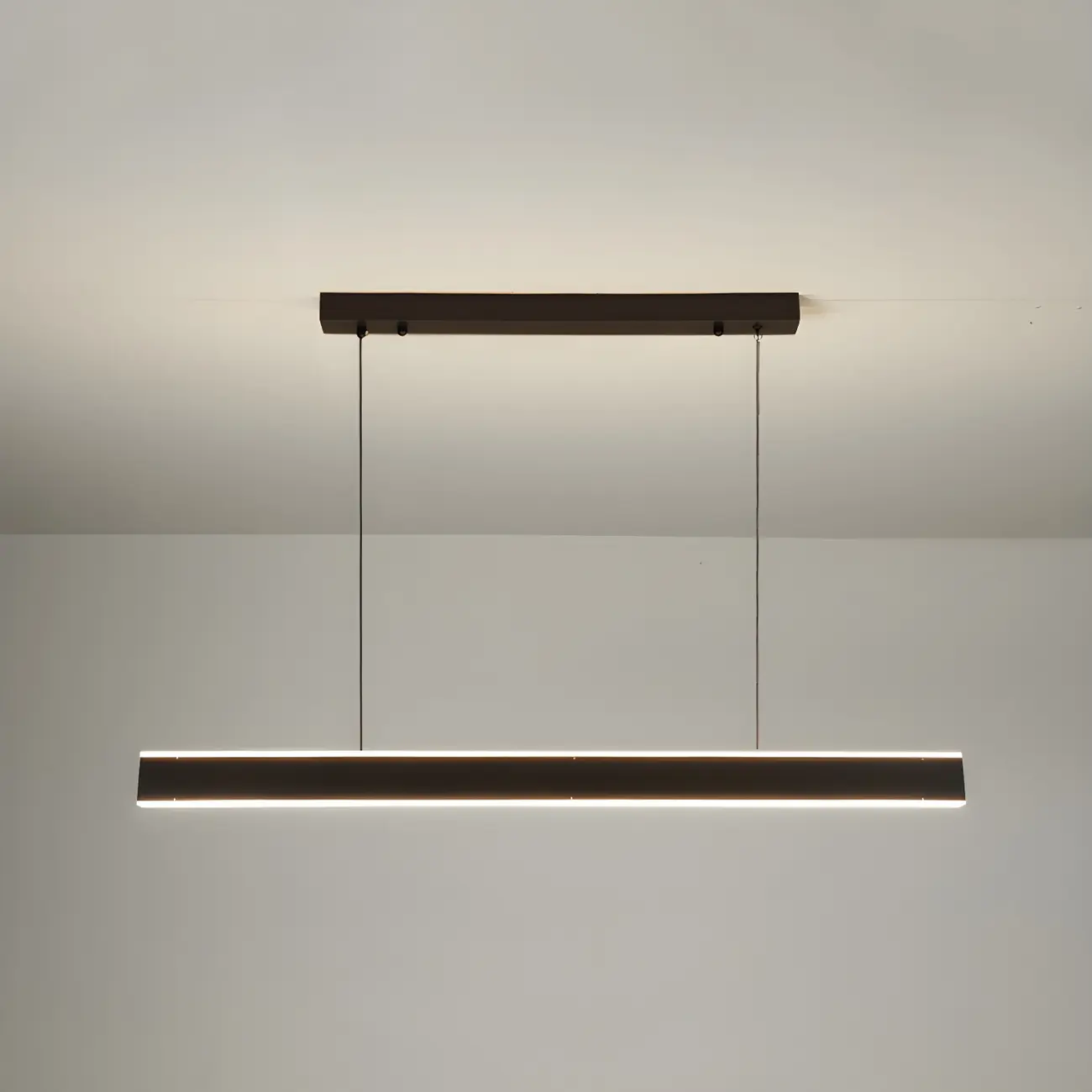 Simple Metal Linear LED Pendant Light for Kitchen Image - 4 | homeyfad