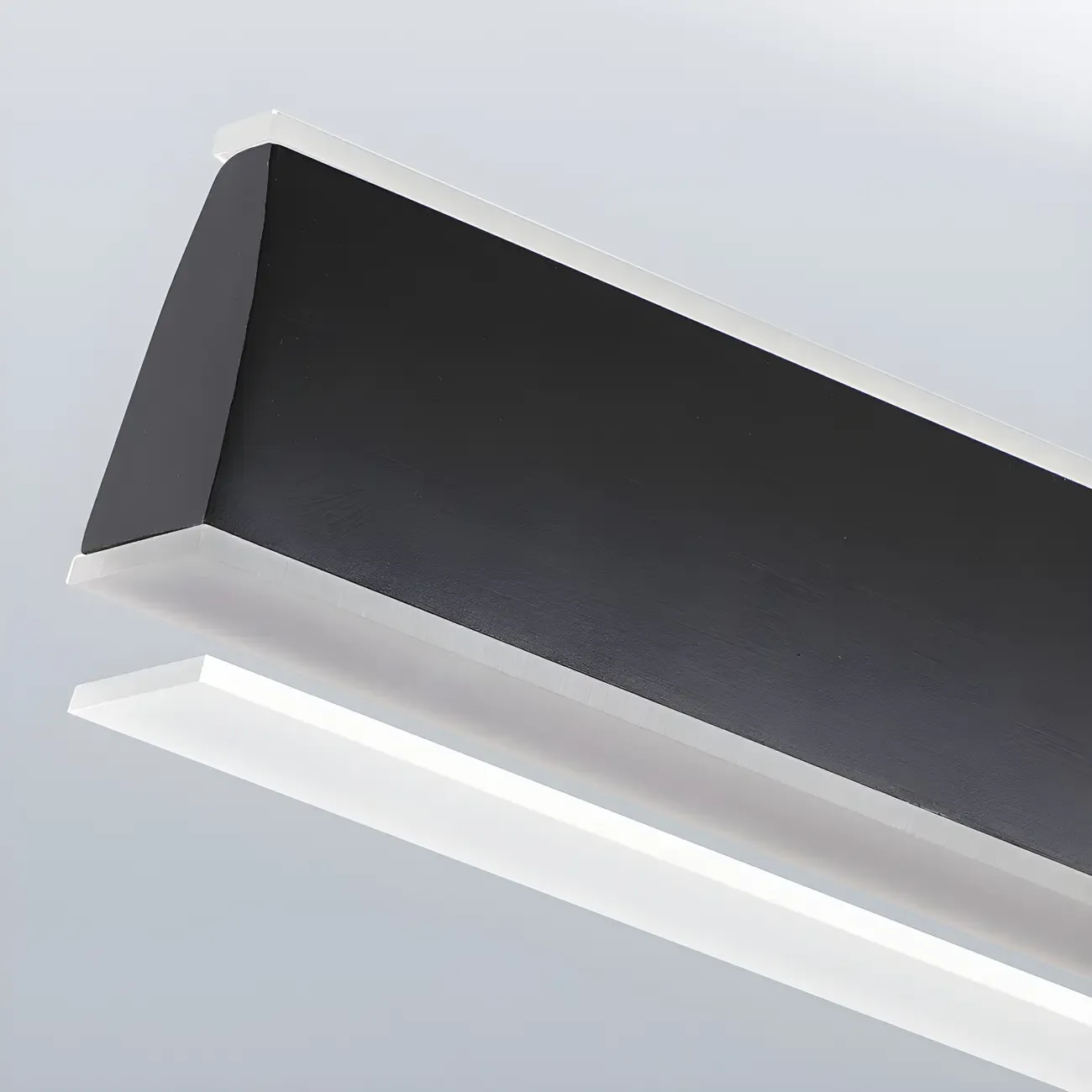 Simple Metal Linear LED Pendant Light for Kitchen Image - 11