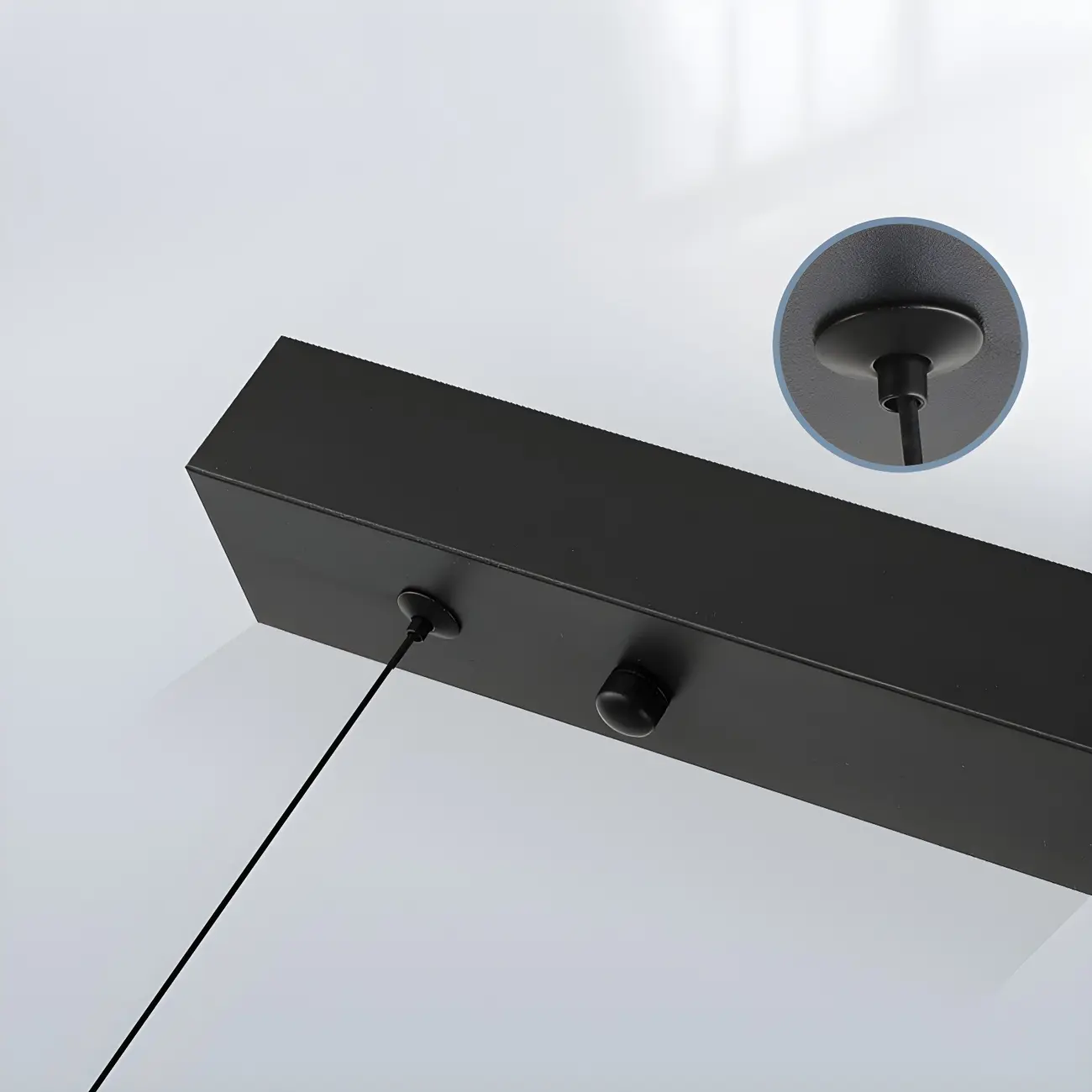 Simple Metal Linear LED Pendant Light for Kitchen Image - 12 | homeyfad