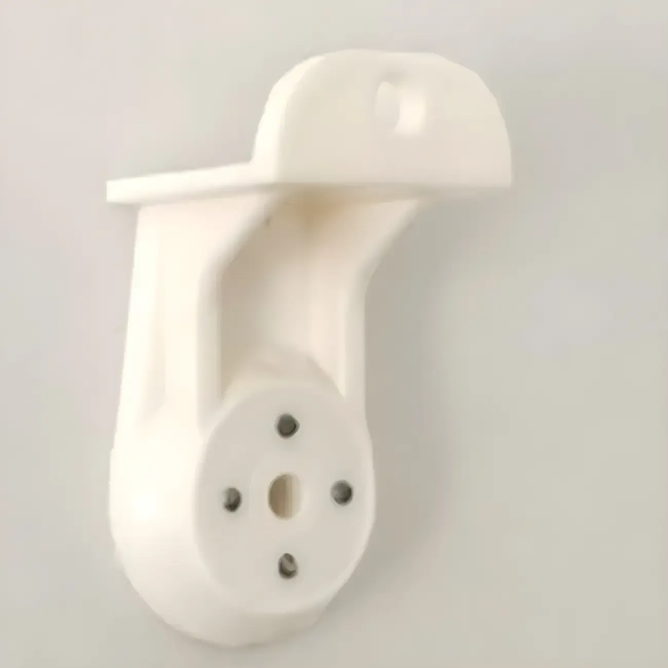 Horizontal Wall-Mounted Light Wood 4-Tier Shelf Unit Image - 12