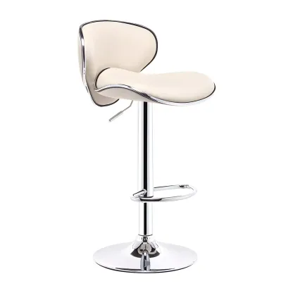 360° Swivel Faux Leather Bar Stools Adjustable Height Bucket Seat Image - 20