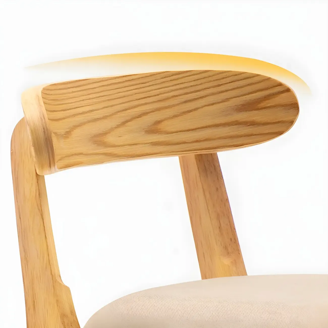 Modern Wood Comfort-Enhanced Minimalist Bar Stool Image - 12