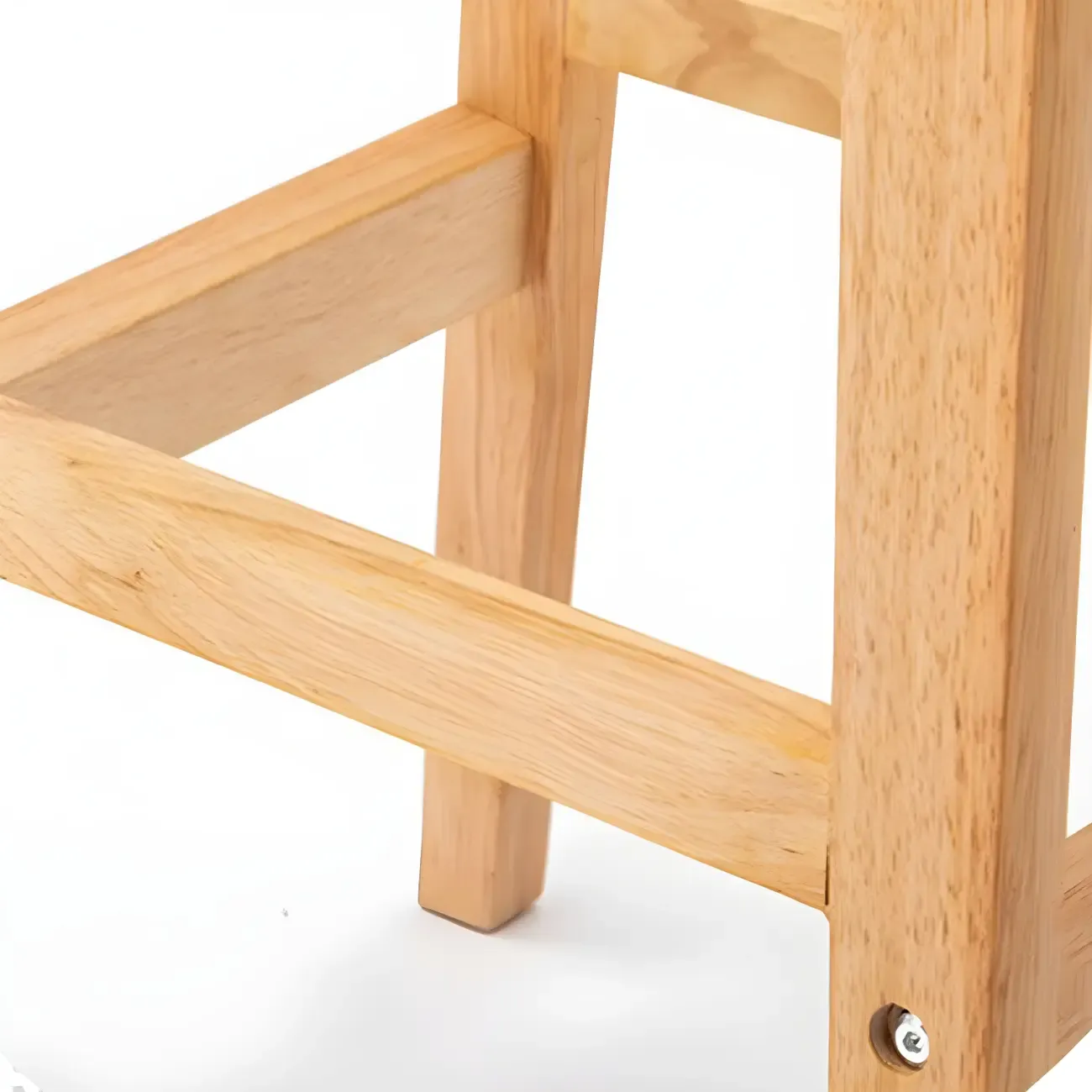 Modern Wood Comfort-Enhanced Minimalist Bar Stool Image - 15