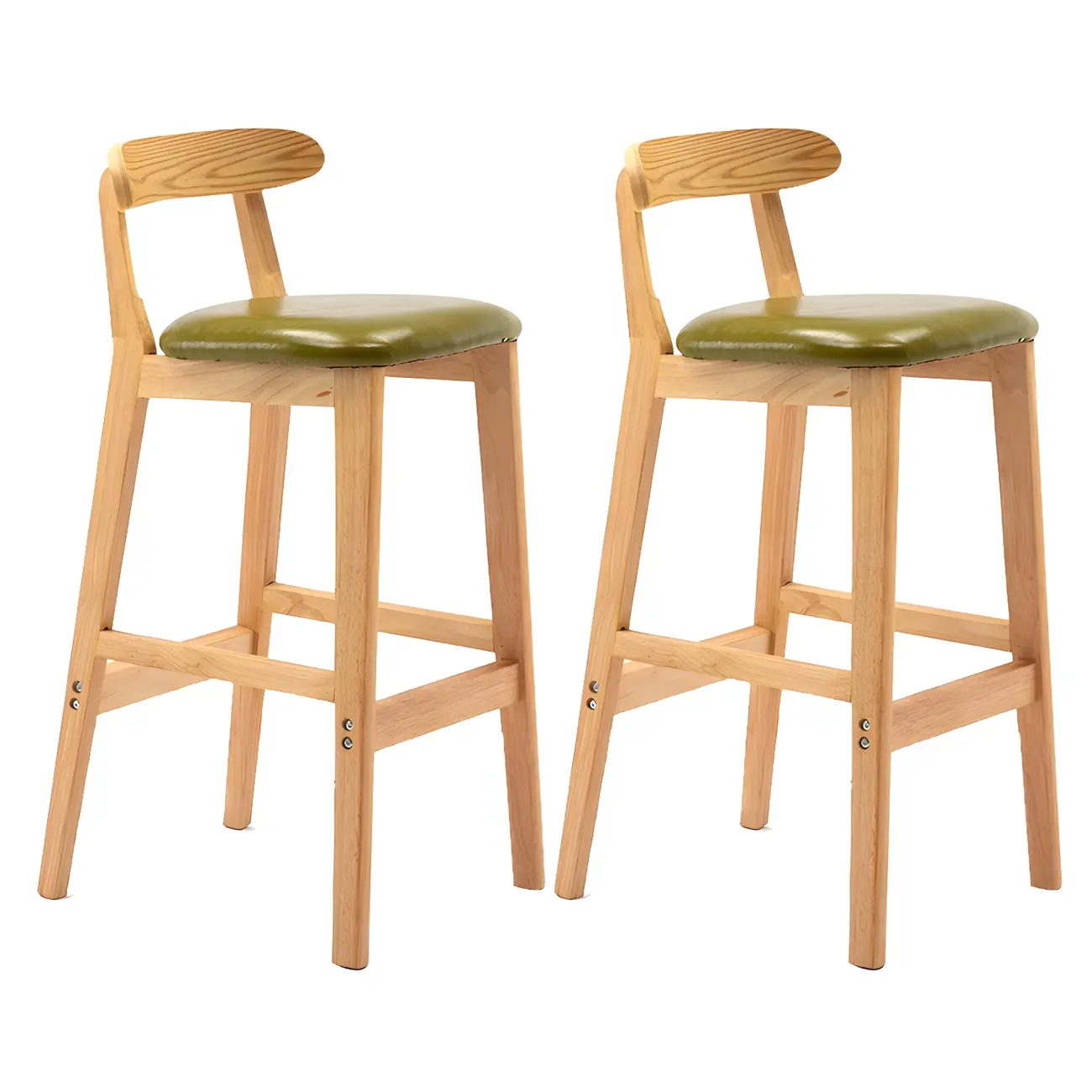 Modern Wood Comfort-Enhanced Minimalist Bar Stool Image - 32 | homeyfad