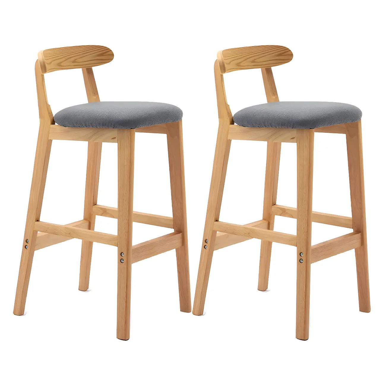Modern Wood Comfort-Enhanced Minimalist Bar Stool Image - 44 | homeyfad
