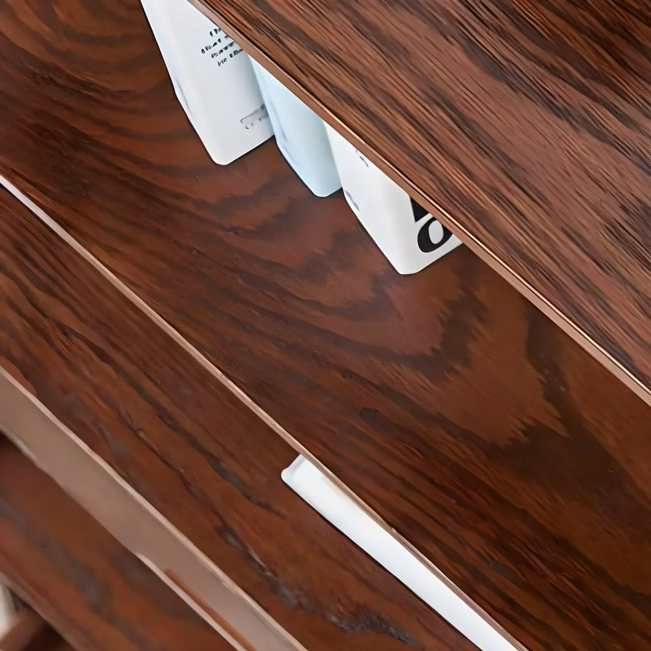 Simple 5-Tier Ash Wood Open Ladder Bookcase Image - 6