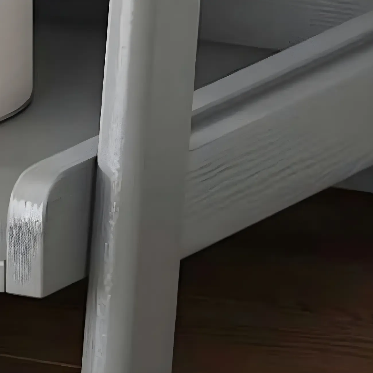 Simple 5-Tier Ash Wood Open Ladder Bookcase Image - 9