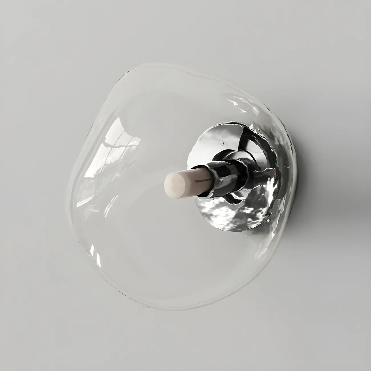 Modern Glass Rock Shaped LED Wall Light Fixture Image - 7 | homeyfad