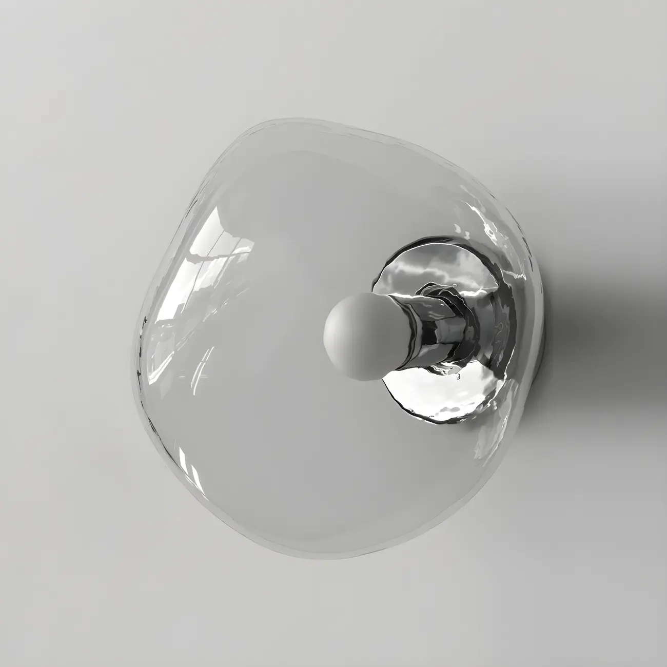 Modern Glass Rock Shaped LED Wall Light Fixture Image - 8 | homeyfad