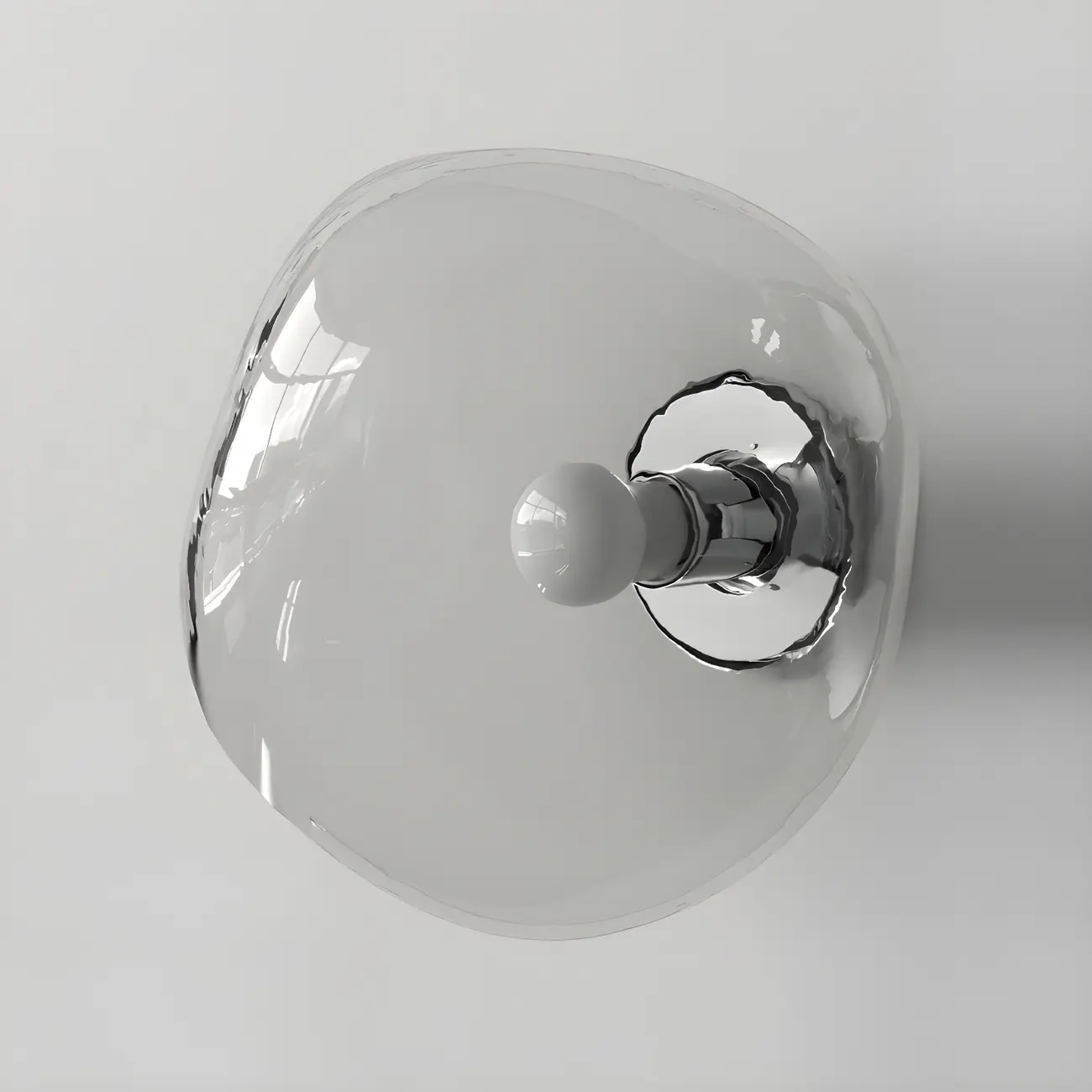 Modern Glass Rock Shaped LED Wall Light Fixture Image - 10 | homeyfad