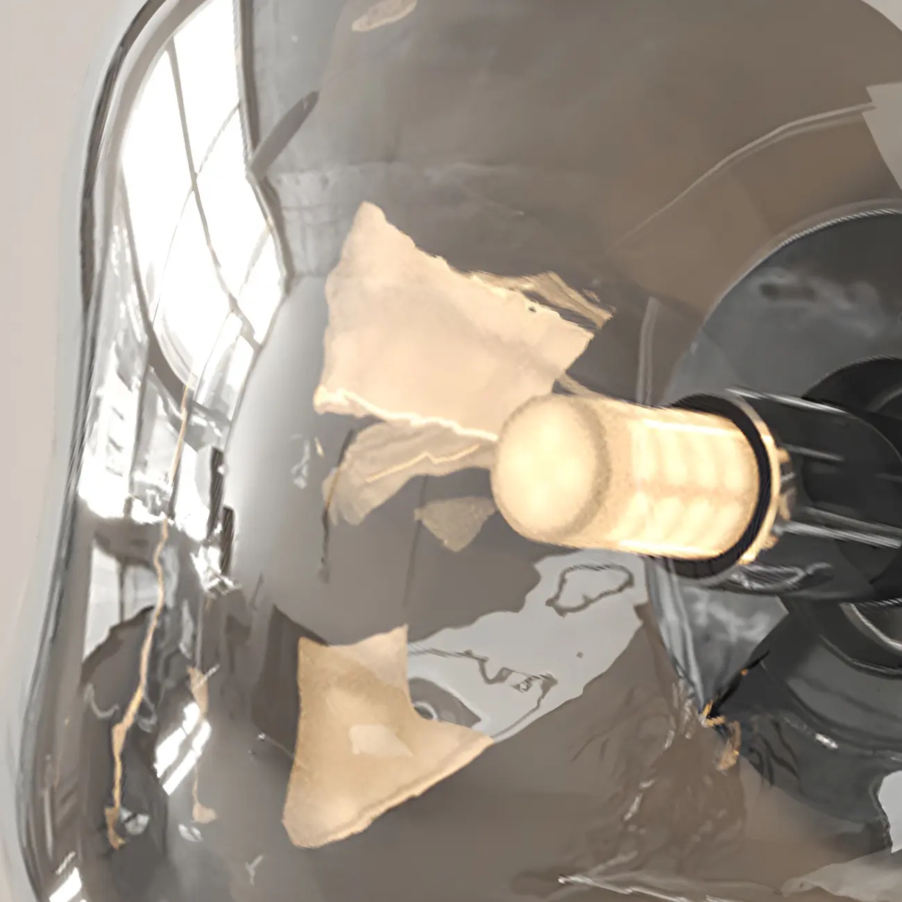 Modern Glass Rock Shaped LED Wall Light Fixture Image - 19 | homeyfad