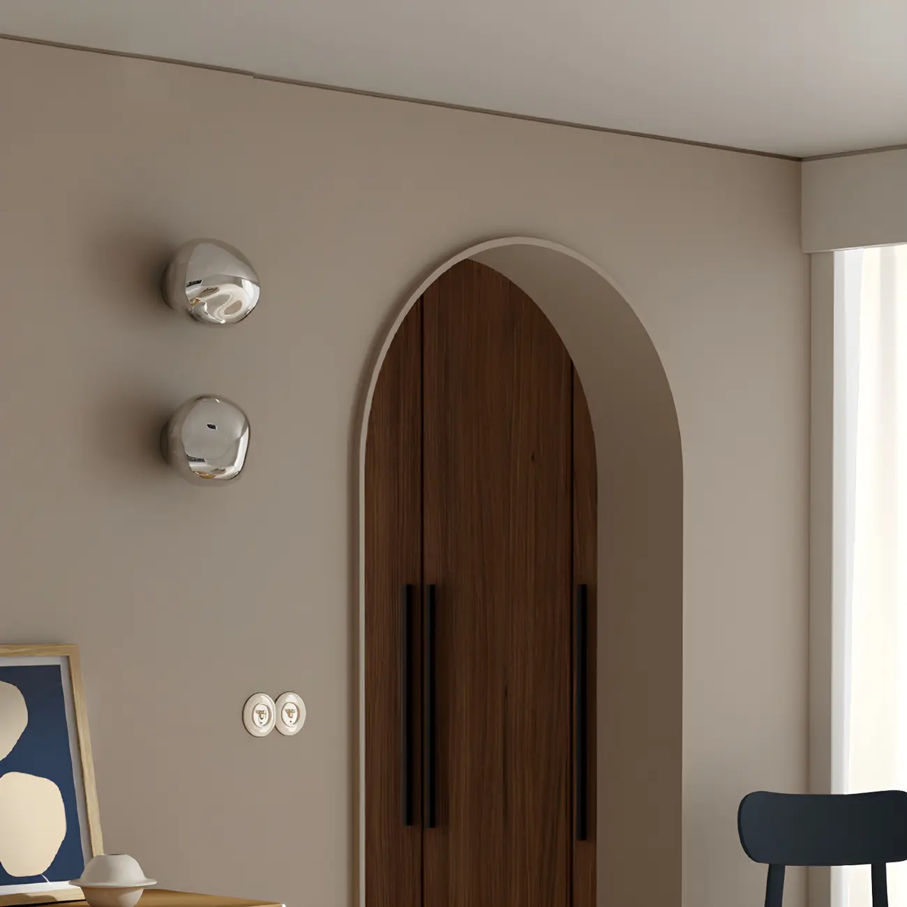 Modern Glass Rock Shaped LED Wall Light Fixture Image - 1 | homeyfad