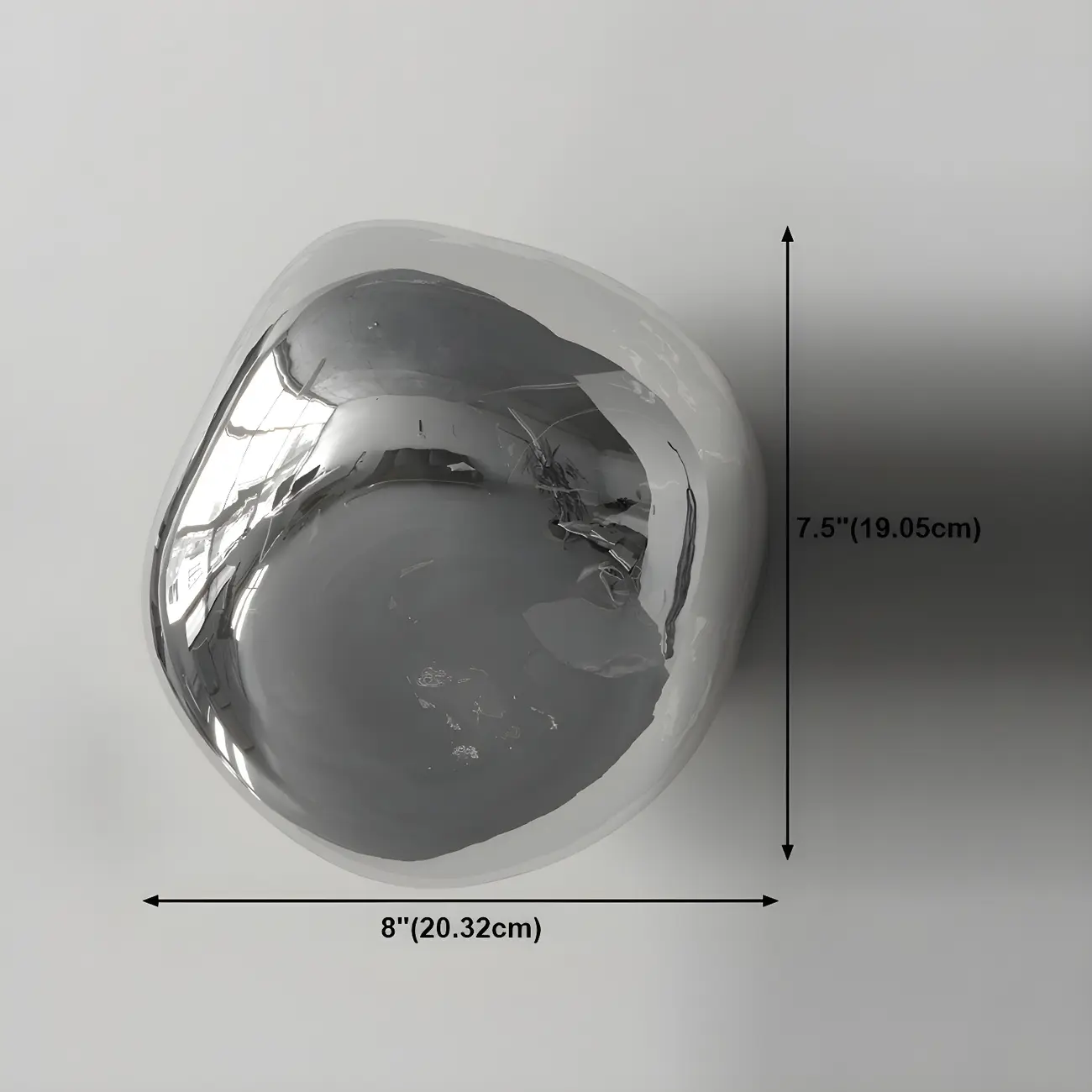 Modern Glass Rock Shaped LED Wall Light Fixture Image - 25 | homeyfad