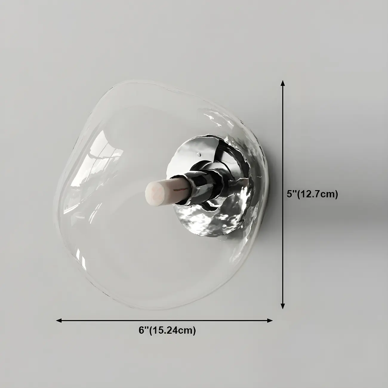 Modern Glass Rock Shaped LED Wall Light Fixture Image - 27 | homeyfad