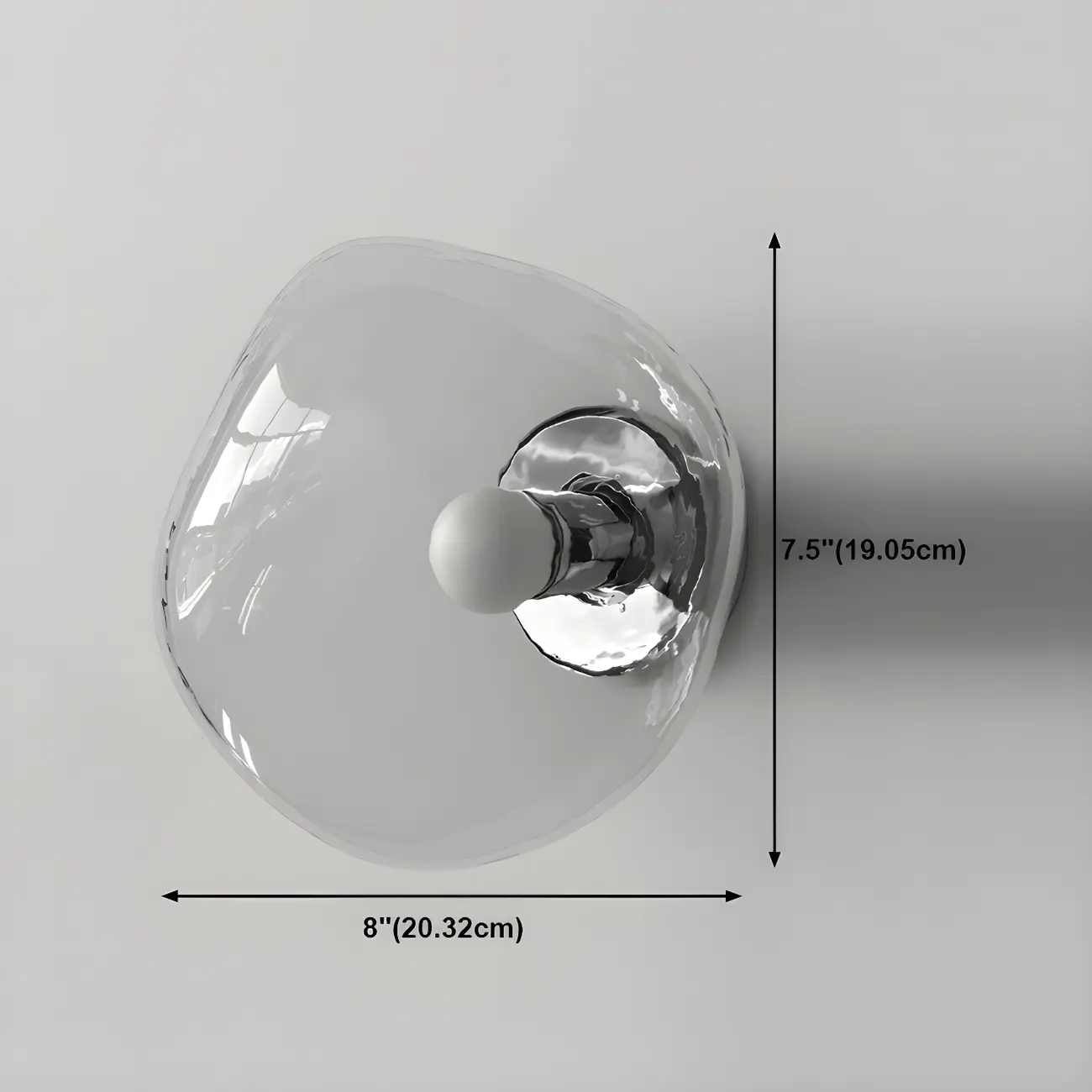 Modern Glass Rock Shaped LED Wall Light Fixture Image - 28 | homeyfad