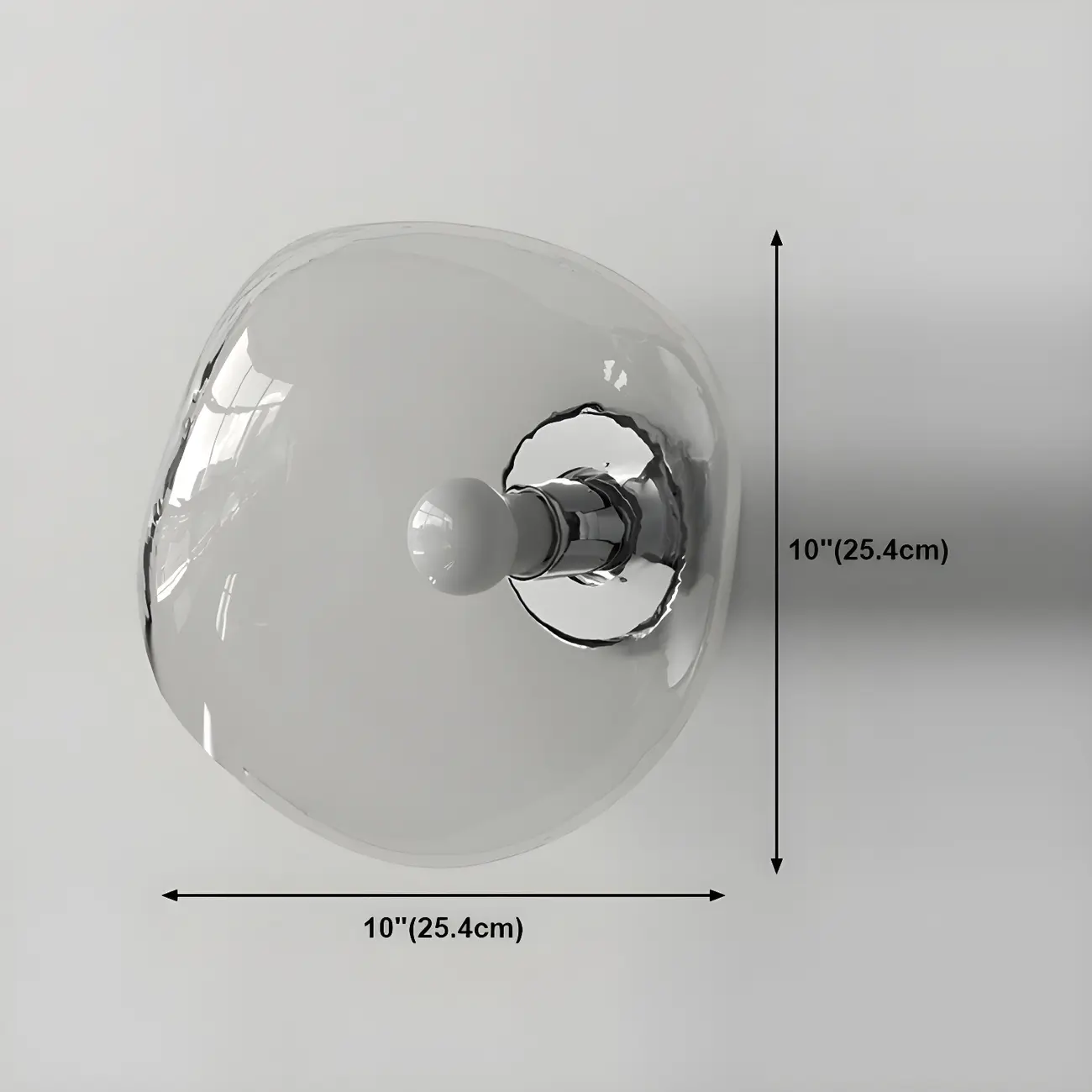 Modern Glass Rock Shaped LED Wall Light Fixture Image - 29 | homeyfad