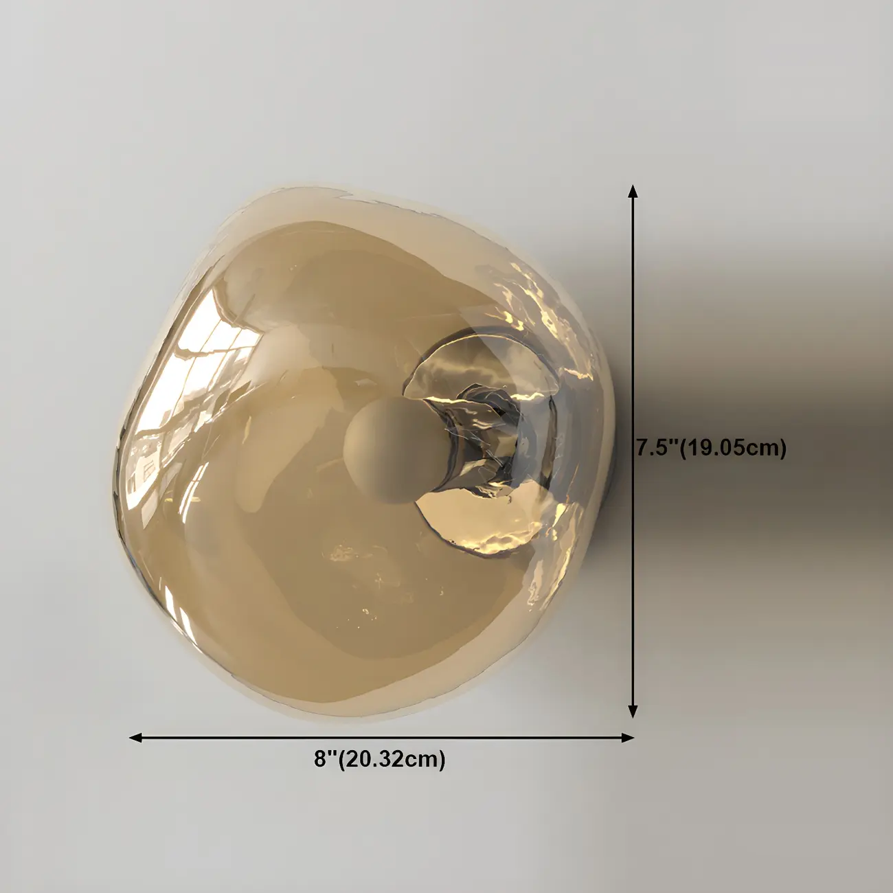 Modern Glass Rock Shaped LED Wall Light Fixture Image - 31 | homeyfad