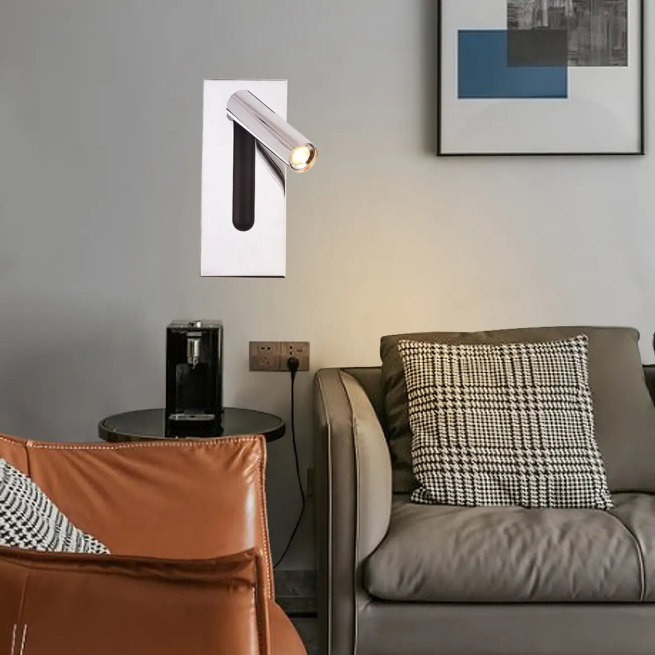 Modern Metal Adjustable Wall Sconce with LED Light Image - 3 | homeyfad