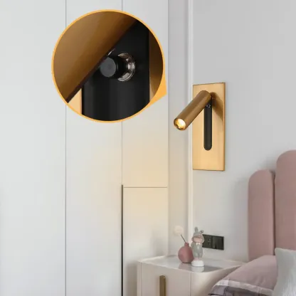 Modern Metal Adjustable Wall Sconce with LED Light Image - 7