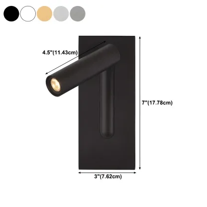 Modern Metal Adjustable Wall Sconce with LED Light Image - 24