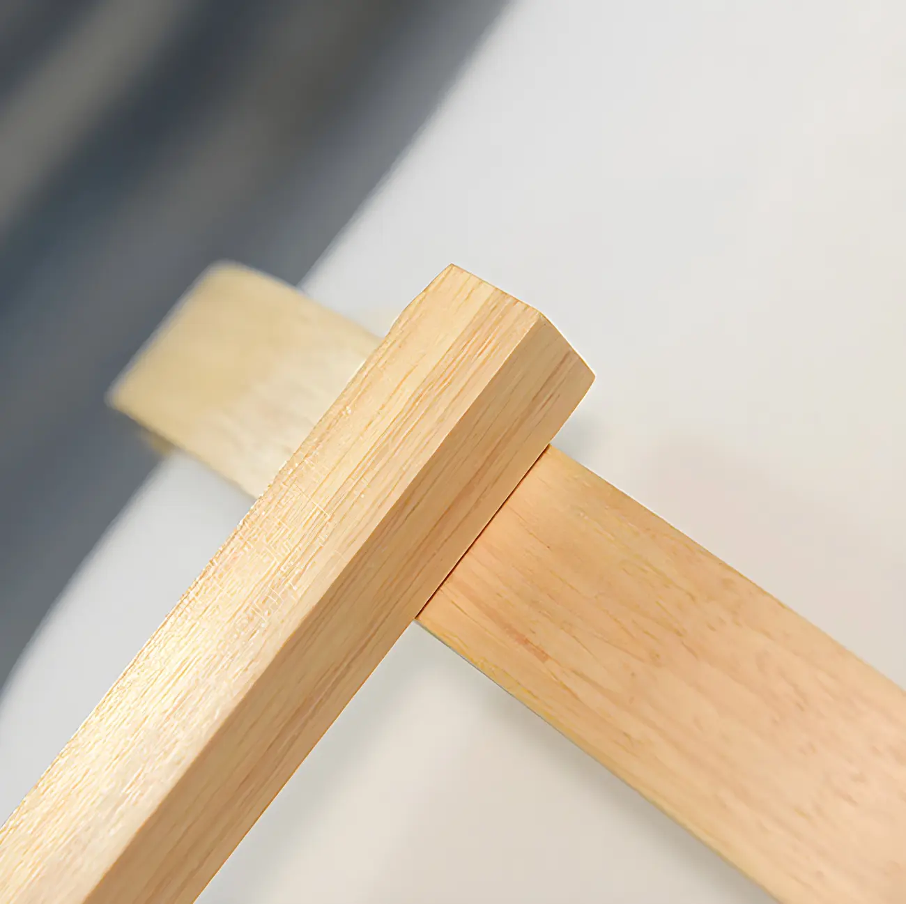 Geometric Plug In Wood Frame LED Table Lamp for Bedroom Image - 13 | homeyfad