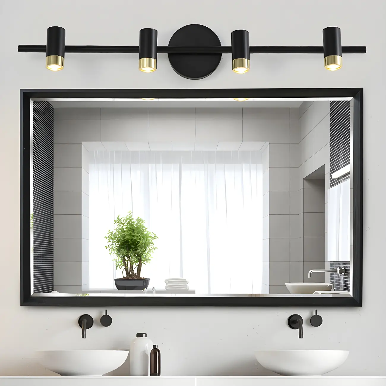 Modern Cylinder Metal Vanity Lamp for Bathroom Lighting | homeyfad
