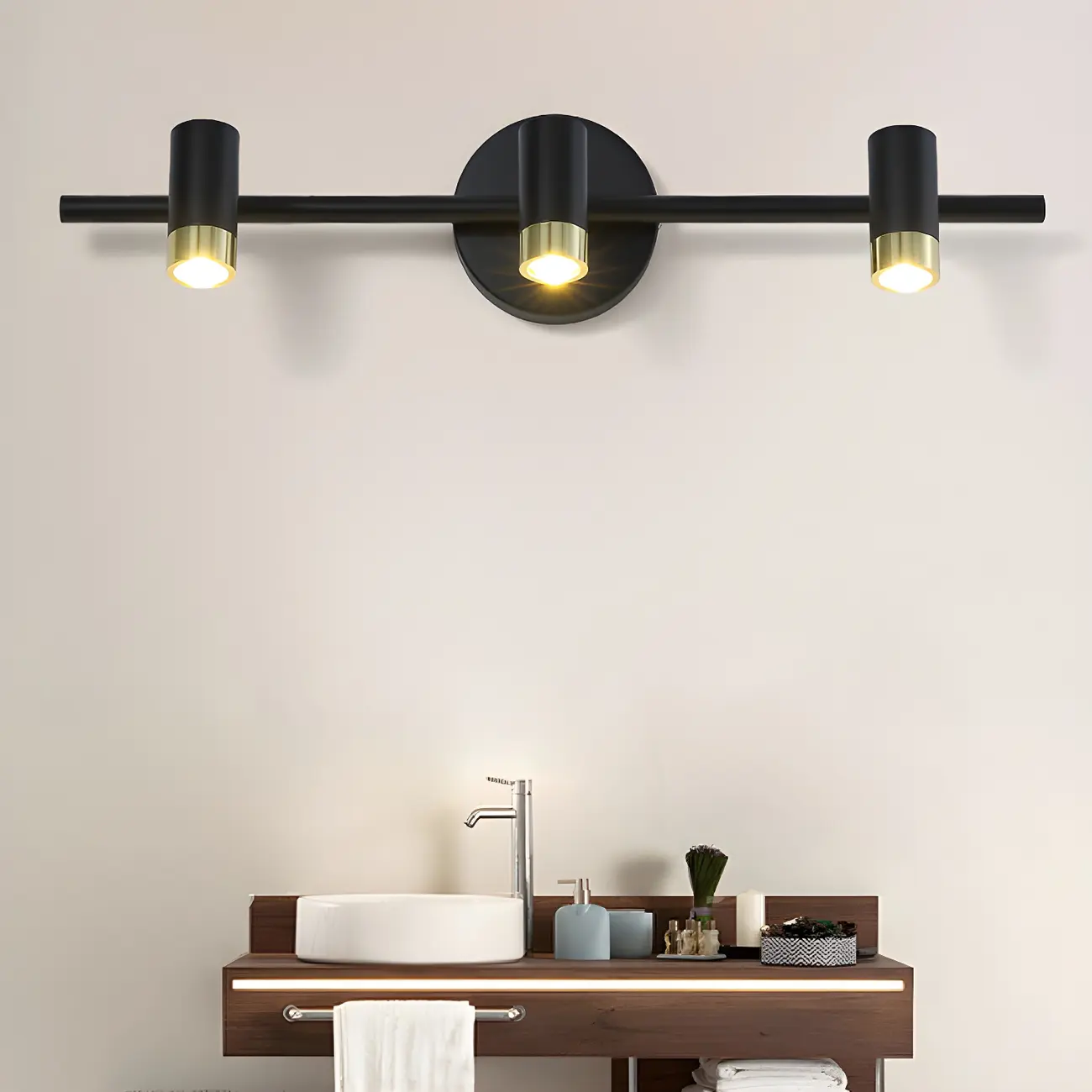 Modern Cylinder Metal Vanity Lamp for Bathroom Lighting | homeyfad