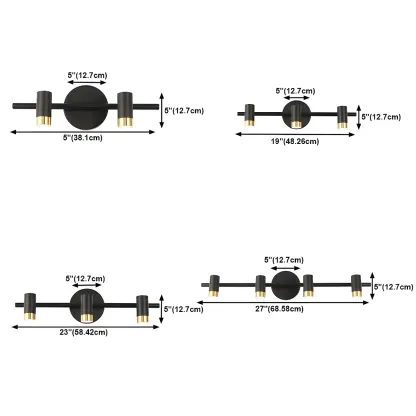 Modern Cylinder Metal Vanity Lamp for Bathroom Lighting