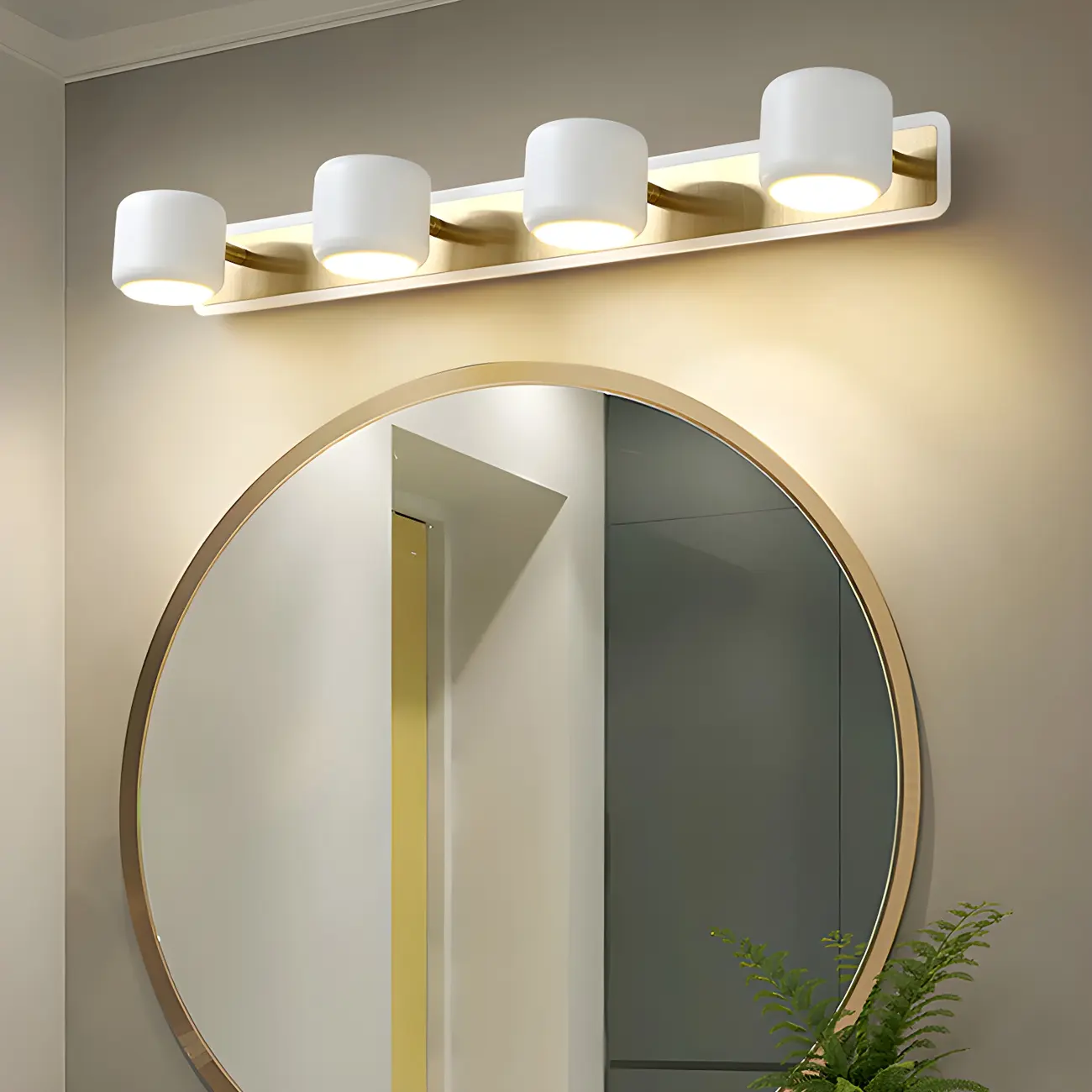 Nordic Cylinder Vanity Light with Aluminum Shade for Bedroom Image - 1 | homeyfad