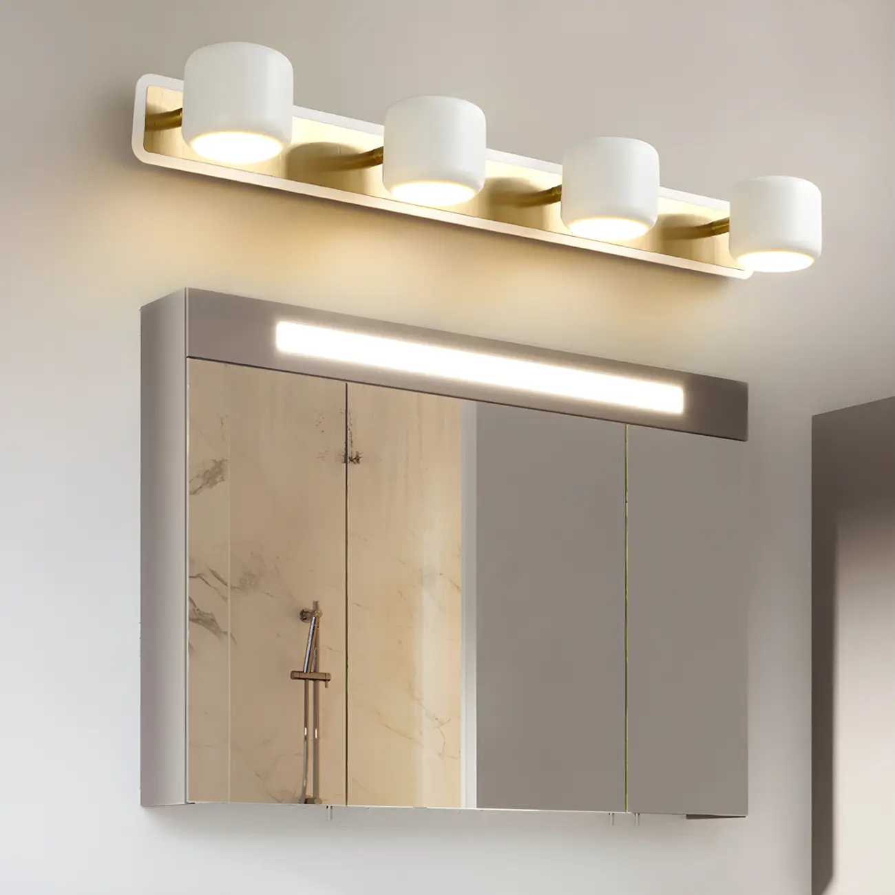 Nordic Cylinder Vanity Light with Aluminum Shade for Bedroom Image - 4 | homeyfad