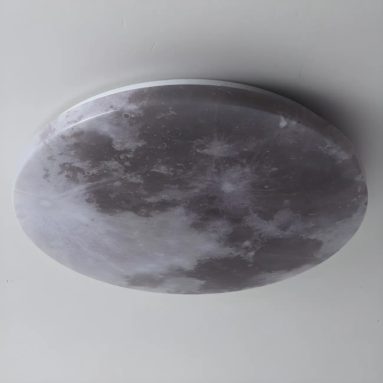 Modern Moon Design Dimmable LED Flush Mount Ceiling Light Image - 8 | homeyfad