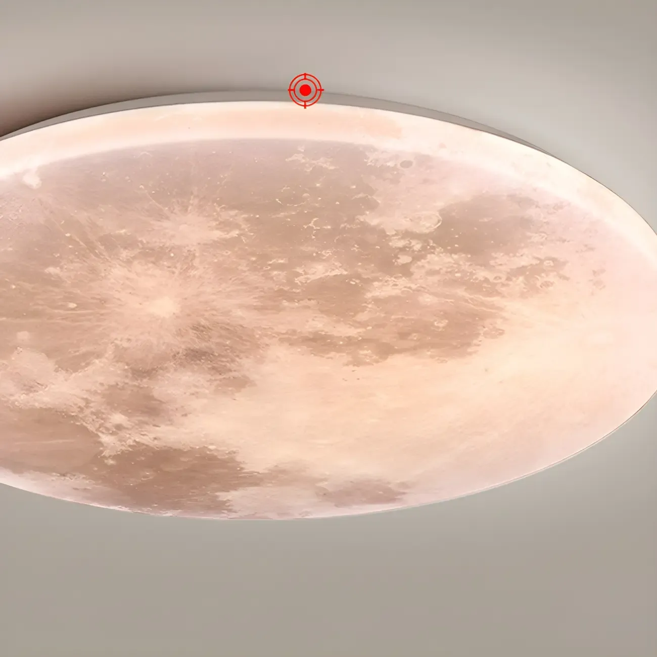 Modern Moon Design Dimmable LED Flush Mount Ceiling Light Image - 11