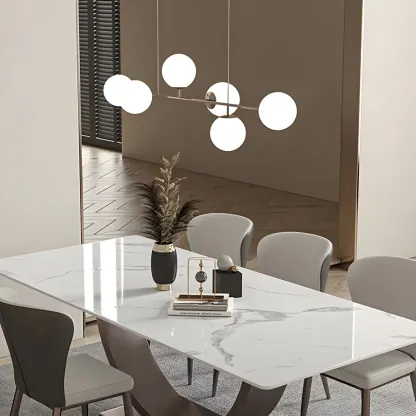 Dining Area Sputnik Glass Globe Pendant Light Image - 3